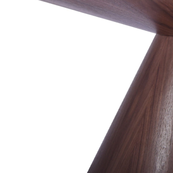 Homeroots 59" Brown Rounded Solid Wood Pedestal Base Dining Table   370716