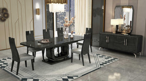 Homeroots 79" Gray Dining Table  Mdf 370717