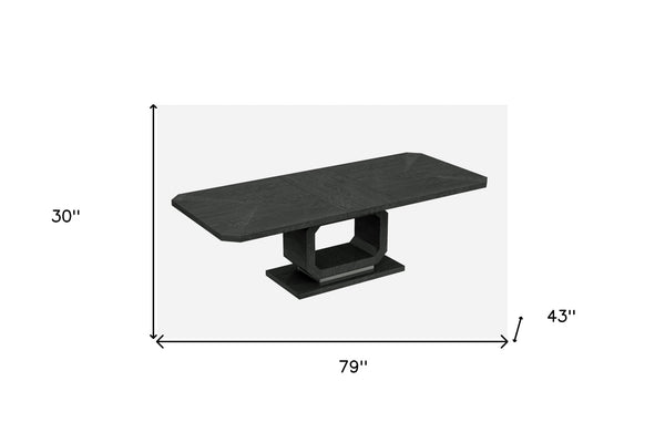Homeroots 79" Gray Dining Table  Mdf 370717