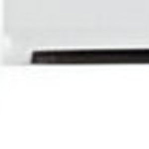 Homeroots 20" White Two Drawer Glossy Finish Nightstand   370734