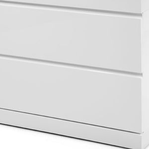 Homeroots 18" White Two Drawers Nightstand   370736