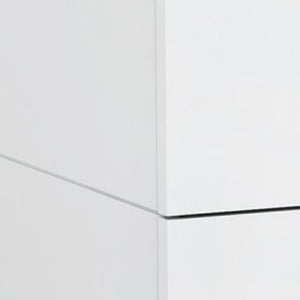 Homeroots 21" White Two Drawers Nightstand   370740