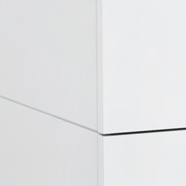 Homeroots 21" White Two Drawers Nightstand   370740