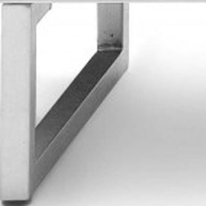 Homeroots 79" White Stainless Steel Solid Console Table   370753