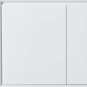 Homeroots 61" White Stainless Steel Solid Console Table   370768