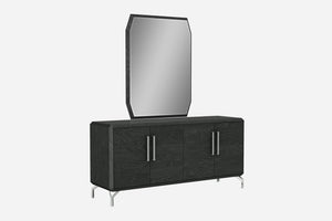 Homeroots 71" Gray Stainless Steel Solid Console Table   370769