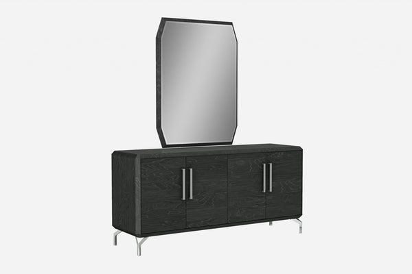 Homeroots 71" Gray Stainless Steel Solid Console Table   370769