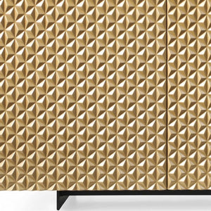 Homeroots 71" Gold And Black Steel Solid Console Table   370770