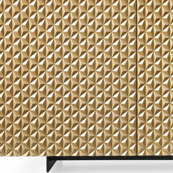 Homeroots 71" Gold And Black Steel Solid Console Table   370770