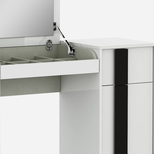 Homeroots 39 X 17 X 30 White Iron Vanity Dresser  Manufactured Wood 370775