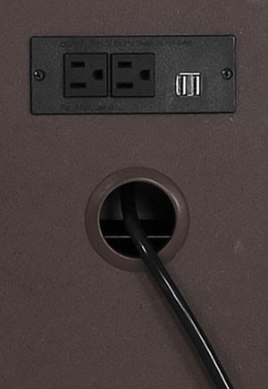 English Elm Wallace & Bay - Taupe Rustic 2-Drawer Nightstand in Sandstone Buff Finish, Solid Wood Accent Table with Easy-Care Design B2709P212336