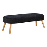 OSP Home Furnishings Cameron Bench Black/Natural