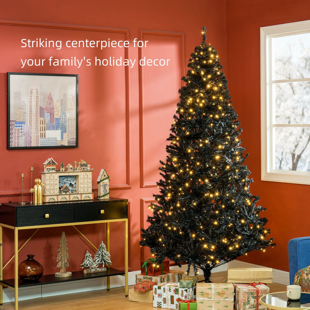 English Elm Homcom 7.5' Prelit Douglas Fir Christmas Tree – 500 Warm White Leds, Realistic Branches & Easy Setup W2225P249690