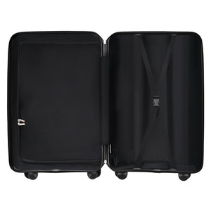 English Elm Premium Polypropylene Hard Shell Luggage Set Three Piece with Tsa Locks Spinner Wheels Grey-Blue N726P460073C