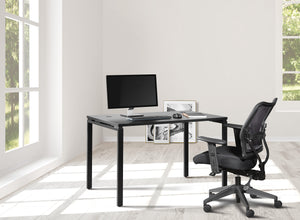 OSP Home Furnishings 48"W Black Writing Desk  Black