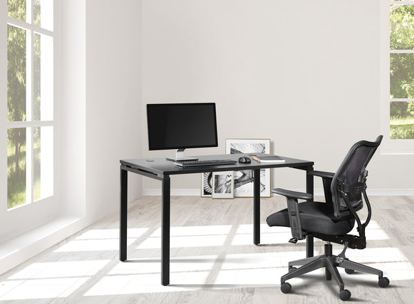 OSP Home Furnishings 48"W Black Writing Desk  Black