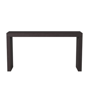 Howard Elliott Black Wood Grain Veneer Console Table – Sleek, Versatile Design For Any Space, Easy Assembly Required Black Wood 37131-howard-elliott
