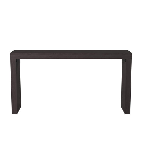 Howard Elliott Black Wood Grain Veneer Console Table – Sleek, Versatile Design For Any Space, Easy Assembly Required Black Wood 37131-howard-elliott