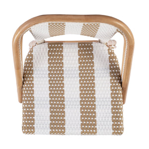 Butler Specialty Lila Rattan Bar Stool With Backrest And Footrest - Elegant Mediterranean Style For Home Or Patio Beige,White Rattan,Polyurethane Synthetic (Pe) Rattan 3715984-butler