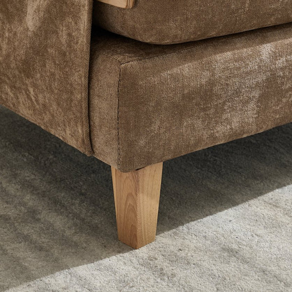 English Elm Foldable mid-century sleeper sofa bed recliner 3-in-1 convertible for small spaces with pillows and storage Light Brown W395P290557