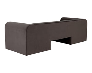 Sunpan Ionic Sofa - Contemporary Elegance with Rounded Comfort, Luxurious Upholstery for Any Space Meg Ash