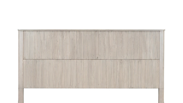 English Elm Queen Solid Wood Panel Bed Warm Grain Headboard Mid-century Transitional Bedroom Frame W1716P269028