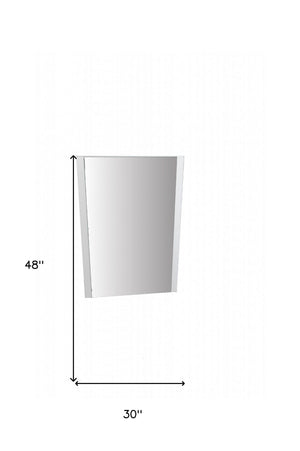 Homeroots 48" Rectangle Wall Mounted Accent Mirror With Frame  Wood,Manufactured 372075