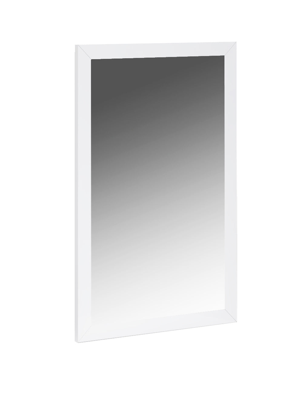 Homeroots White Rectangle Accent Mirror  Wood,Manufactured 372076