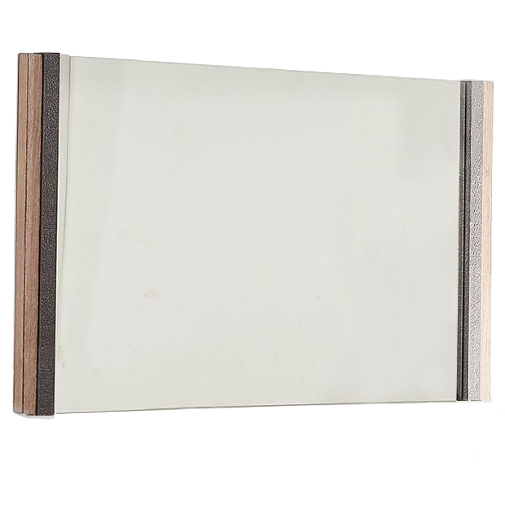Homeroots 35" Natural Framed Accent Mirror  Wood,Manufactured 372099