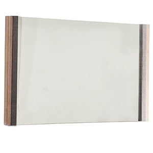 Homeroots 35" Natural Framed Accent Mirror  Wood,Manufactured 372099