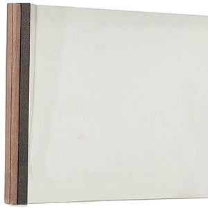 Homeroots 35" Natural Framed Accent Mirror  Wood,Manufactured 372099