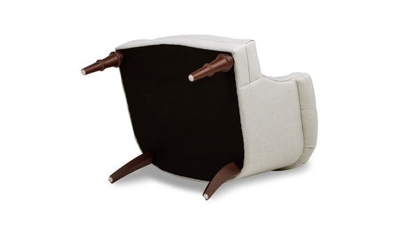 English Elm Jennifer Taylor Home - Katherine Tufted Accent Chair Sand Beige Polyester - Handcrafted Barrel Back, High-Density Foam Comfort B2719P364404