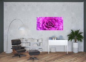 HomeRoots 94.5" Stunning Acrylic Painting - Contemporary Floral Art for Modern Spaces, Easy to Hang Decor 372139