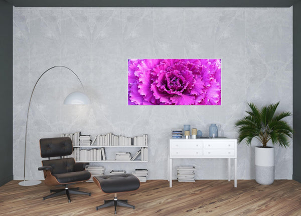 HomeRoots 94.5" Stunning Acrylic Painting - Contemporary Floral Art for Modern Spaces, Easy to Hang Decor 372139