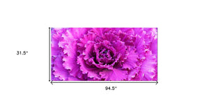 HomeRoots 94.5" Stunning Acrylic Painting - Contemporary Floral Art for Modern Spaces, Easy to Hang Decor 372139