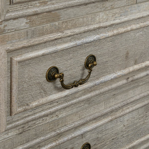 English Elm Farmhouse Rustic 5-Drawer Dresser with Stable Engineered Wood Build, Smooth Metal Slides, 36" Length W1785P238910