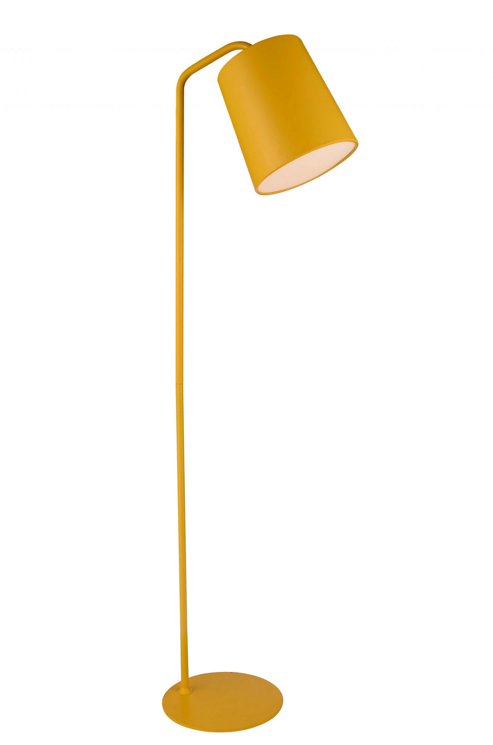 Homeroots 12 X 12 X 73 Yellow Carbon Floor Lamp  Carbon Steel 372216