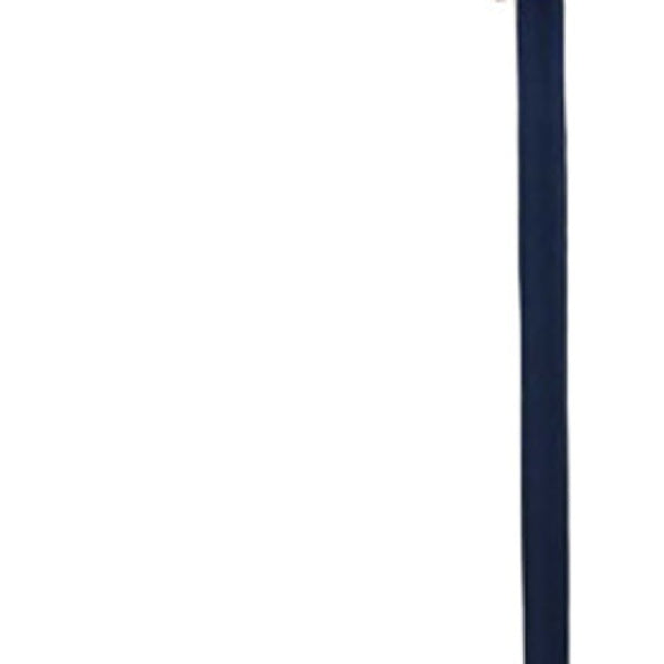 HomeRoots 60" Elegant Black and White Floor Lamp with Soft Drum Shade - Perfect for Living Room & Reading Nook 372228