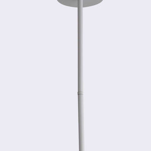 Homeroots 19 X 19 X 40.5 White Aluminum Pendant Lamp   372243