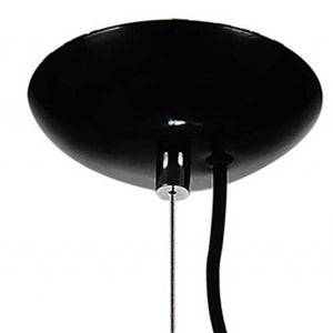 Homeroots 14 X 14 X 59 Black Stainless Steel Pendant Lamp   372244