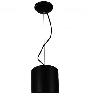 Homeroots 20 X 20 X 26 Black Carbon Steel Pendant Lamp   372247