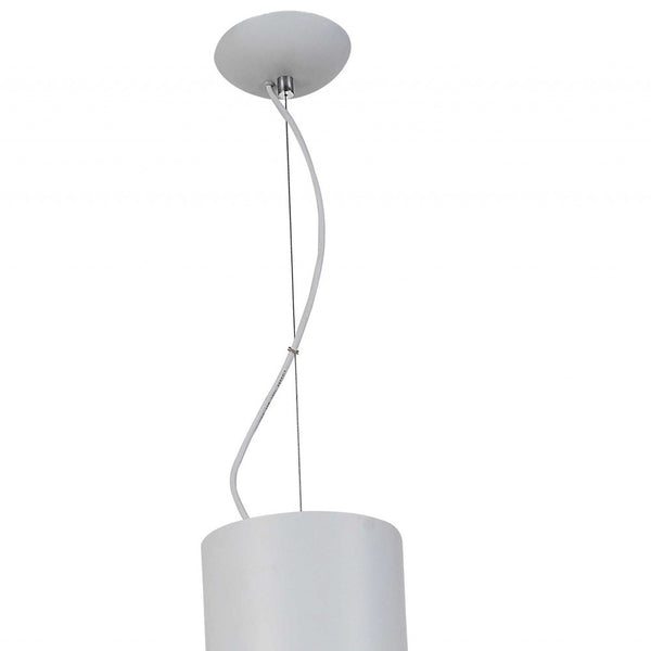 Homeroots 20 X 20 X 26 White Carbon Steel Pendant Lamp   372248