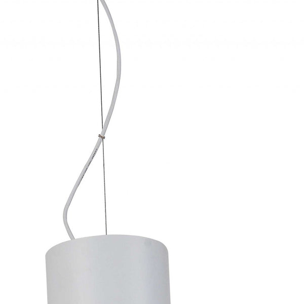 Homeroots 20 X 20 X 26 White Carbon Steel Pendant Lamp   372248