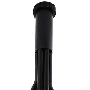 Homeroots Shaded Empire Six Light Metal And Glass Flush Ceiling Light With Clear Shades   372250