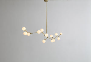 Homeroots 90.5 X 18 X 17 Black White Iron Glass Pendant Lamp   372252