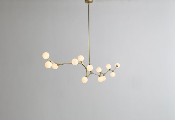 Homeroots 90.5 X 18 X 17 Black White Iron Glass Pendant Lamp   372252