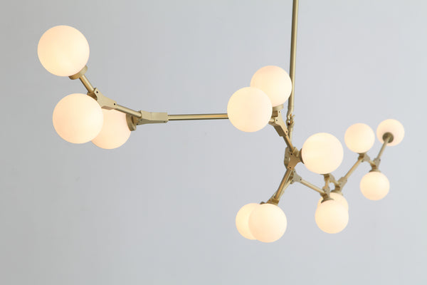 Homeroots 90.5 X 18 X 17 Black White Iron Glass Pendant Lamp   372252