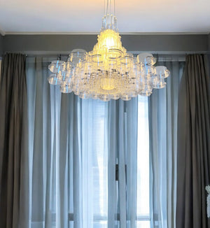 Homeroots 39 X 39 X 70 White Acrylic Pendant Lamp   372253