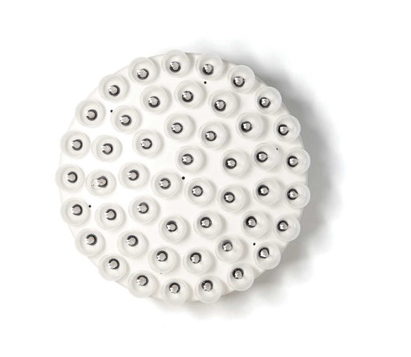 Homeroots 29 X 29 X 7 White Glass Metal Pendant Lamp   372256