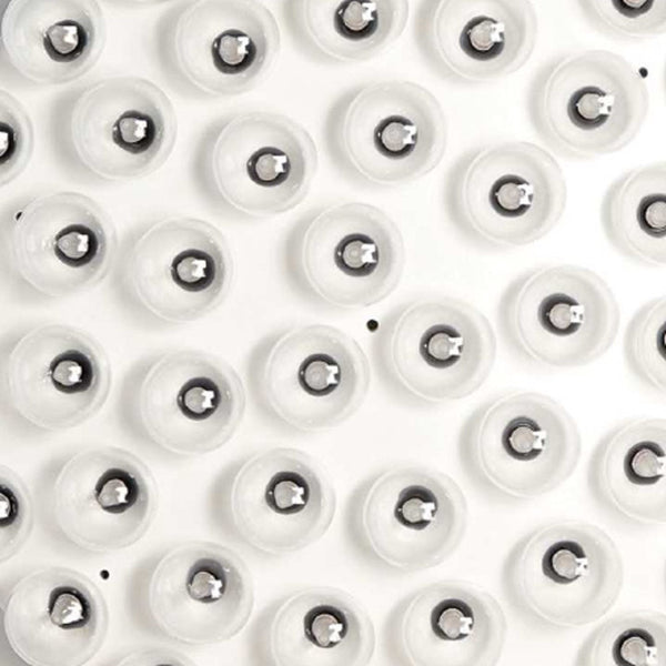 Homeroots 29 X 29 X 7 White Glass Metal Pendant Lamp   372256